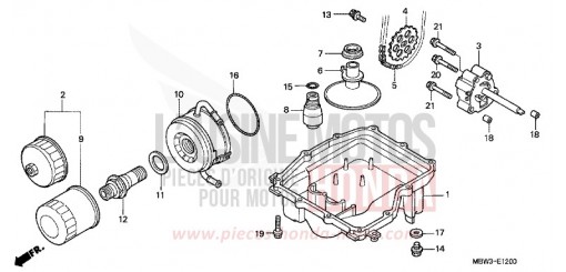 OIL PAN/OIL PUMP CBR600F1 de 2001